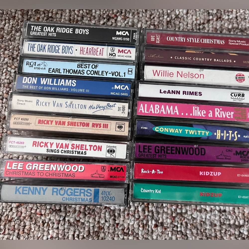 Country and Kids Cassettes Lot of 18